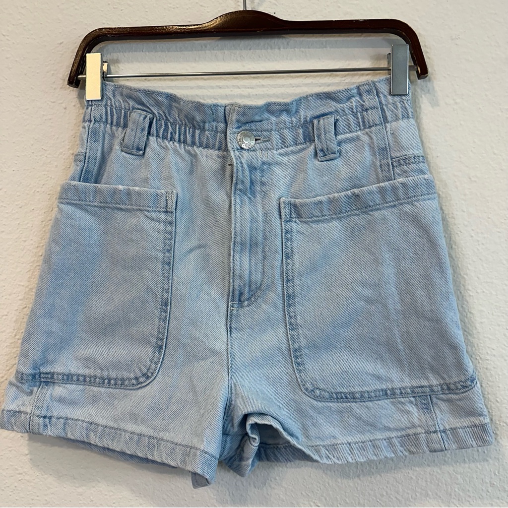 Zara Cargo Pocket High Rise Shorts 494